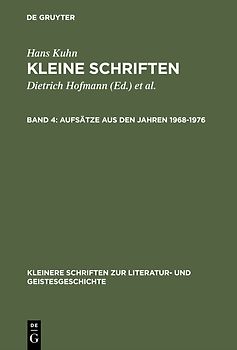 Aufsätze aus den Jahren 1968–1976