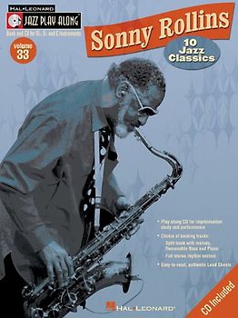 Sonny Rollins: Jazz Play-Along Volume 33: 10 Jazz Classics (Hal Leonard Jazz Play-Along)