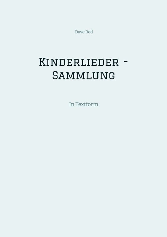 Kinderlieder - Sammlung