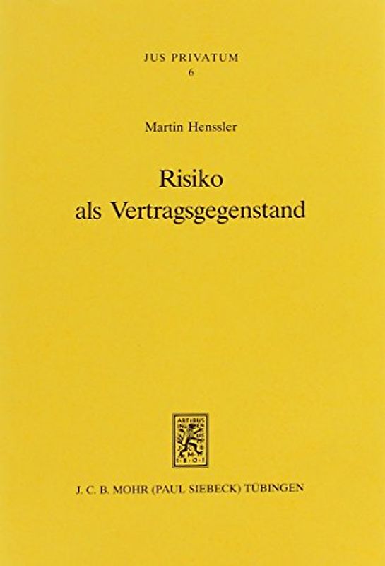 Risiko als Vertragsgegenstand