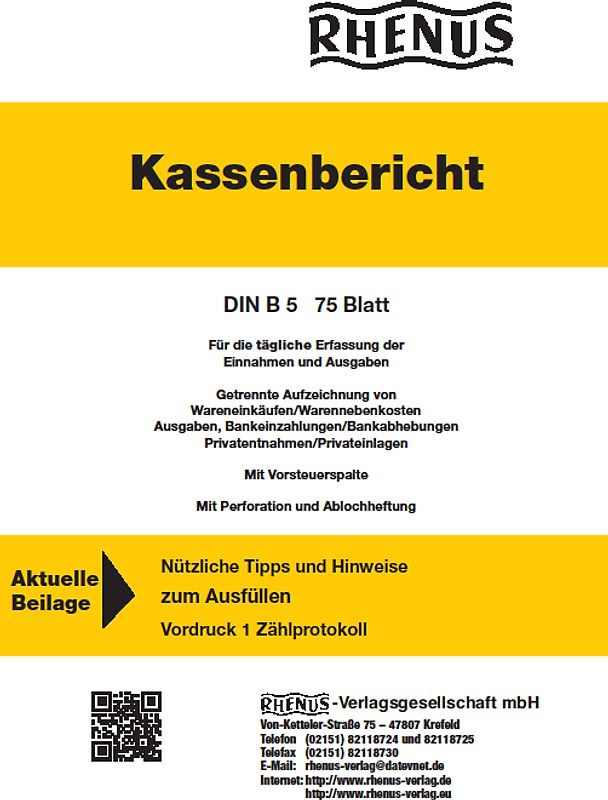 Rhenus Kassenbericht