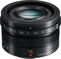 Panasonic Leica DG Summilux 15 mm F1.7 ASPH. 46 mm Filtergewinde (Micro Four Thirds Anschluss) schwarz