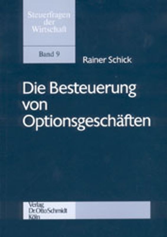 Die Besteuerung von Optionsgeschäften