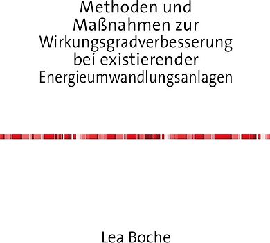 Methoden und Maßnahmen zur Wirkungsgradverbesserung bei existierender Energieumwandlungsanlagen