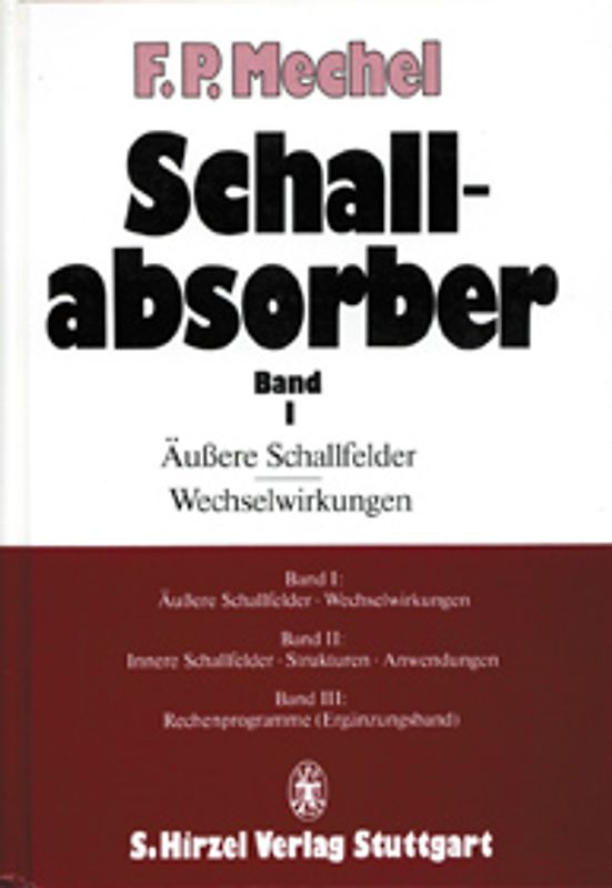 Schallabsorber Band I:
