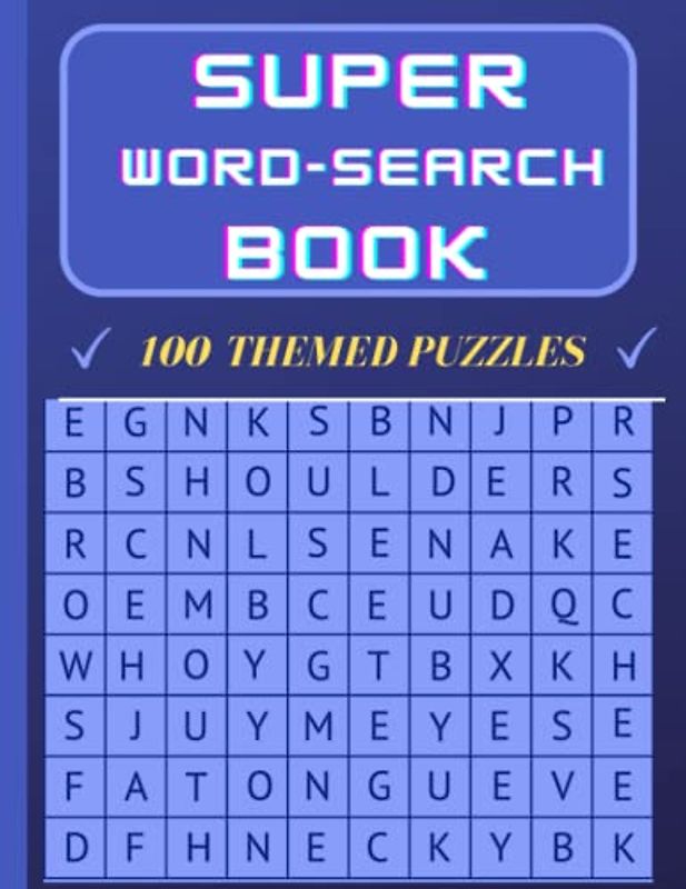 Super word search book: a fantastic themed puzzle book. Themes in this book include: war, peace, love, crazy.