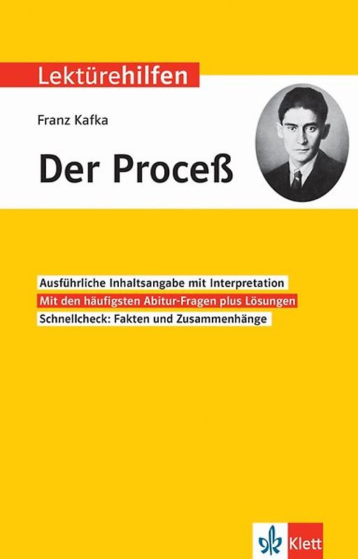 Klett Lektürehilfen Franz Kafka, Der Proceß