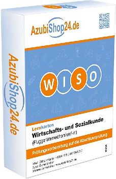 AzubiShop24.de Lernkarten Wirtschafts- und Sozialkunde Fluggerätemechaniker / Fluggerätemechanikerin Prüfungsvorbereitung Wiso Prüfung