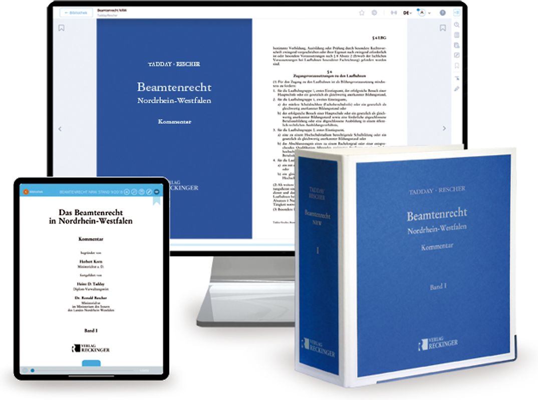 Beamtenrecht Nordrhein-Westfalen – Print + Digital