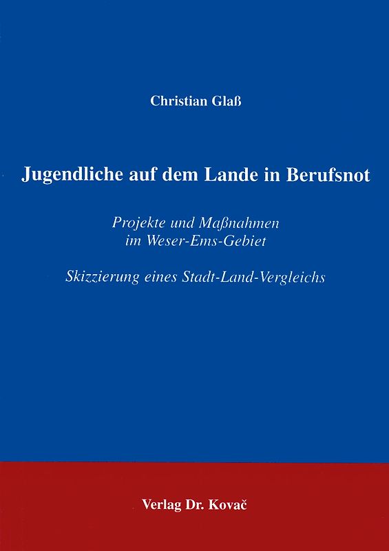 Jugendliche auf dem Lande in Berufsnot