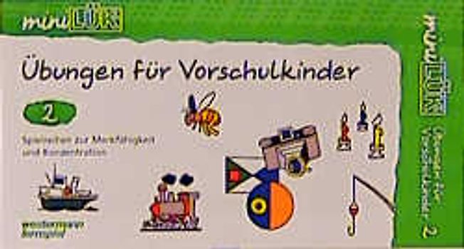 miniLÜK-Übungshefte / miniLÜK. Kindergarten / Kindergarten/Vorschule: Vorschulkinder 2