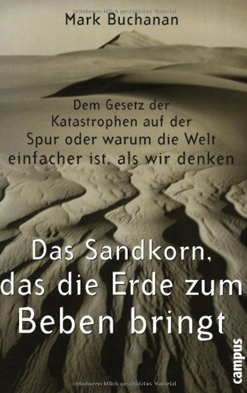 Das Sandkorn, das die Erde zum Beben bringt