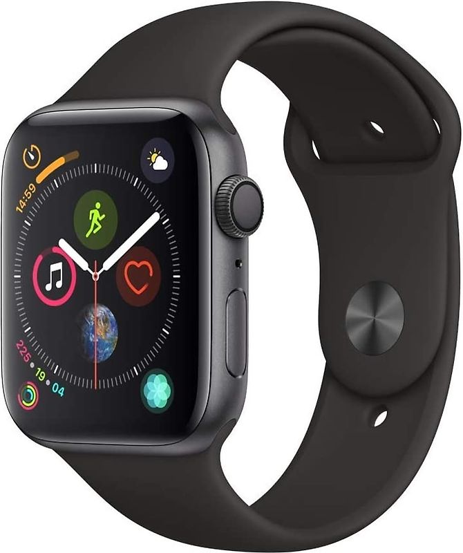 Apple Watch Serie 4 44 mm alloggiamento in alluminio space grigio con Loop sportivo nero [Wi-Fi]