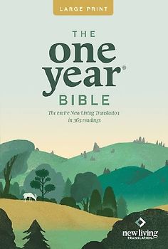 One Year Premium Slimline Bible-NLT-Large Print 10th Anniversary