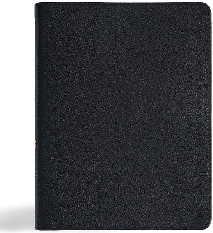 CSB Men of Character Bible, Revised and Updated, Black Genuine Leather, Indexed