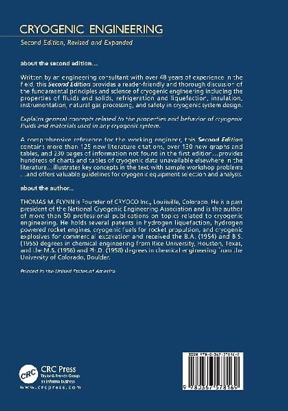 Cryogenic Engineering, Revised and Expanded