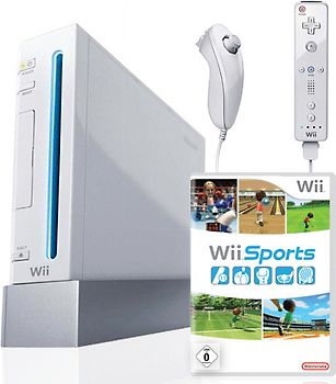 Nintendo Wii [inkl. Controller und Wii Sports, GameCube kompatibel] weiß