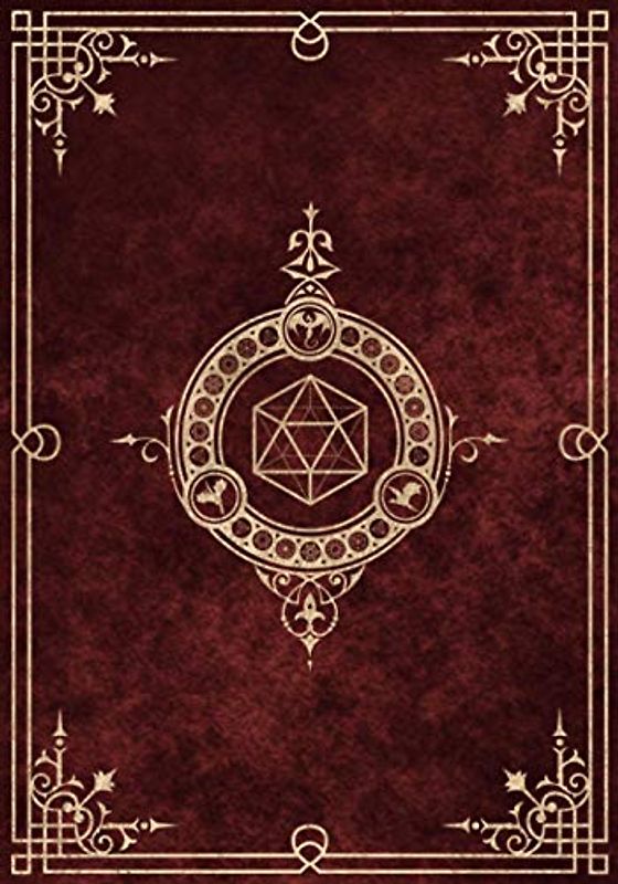 Character Journal: Five Detailed 5e Character Sheets, Lined And Graph Pages For Note-Taking, Spell Sheets And More (Royal Red)