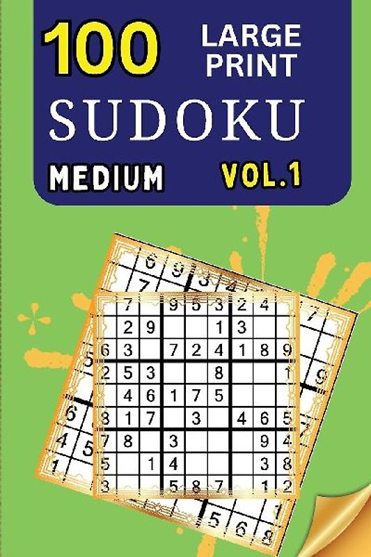 100 Large Print Sudoku Medium Vol 1