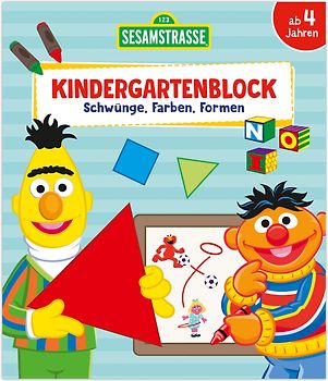 Sesamstraße Kindergartenblock - Schwünge, Farben, Formen