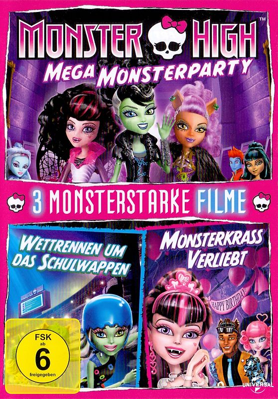 Monster High: 3 Monsterstarke Filme [2 DVDs] DVD