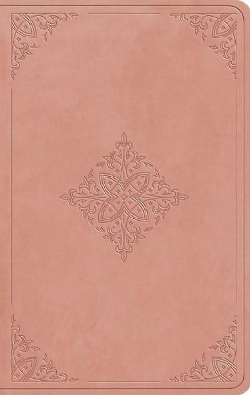 ESV Large Print Value Thinline Bible (Trutone, Blush Rose, Fleur-De-Lis Design)