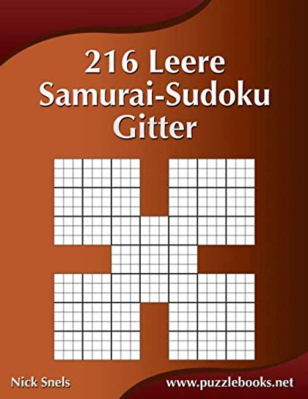 216 Leere Samurai-Sudoku-Gitter