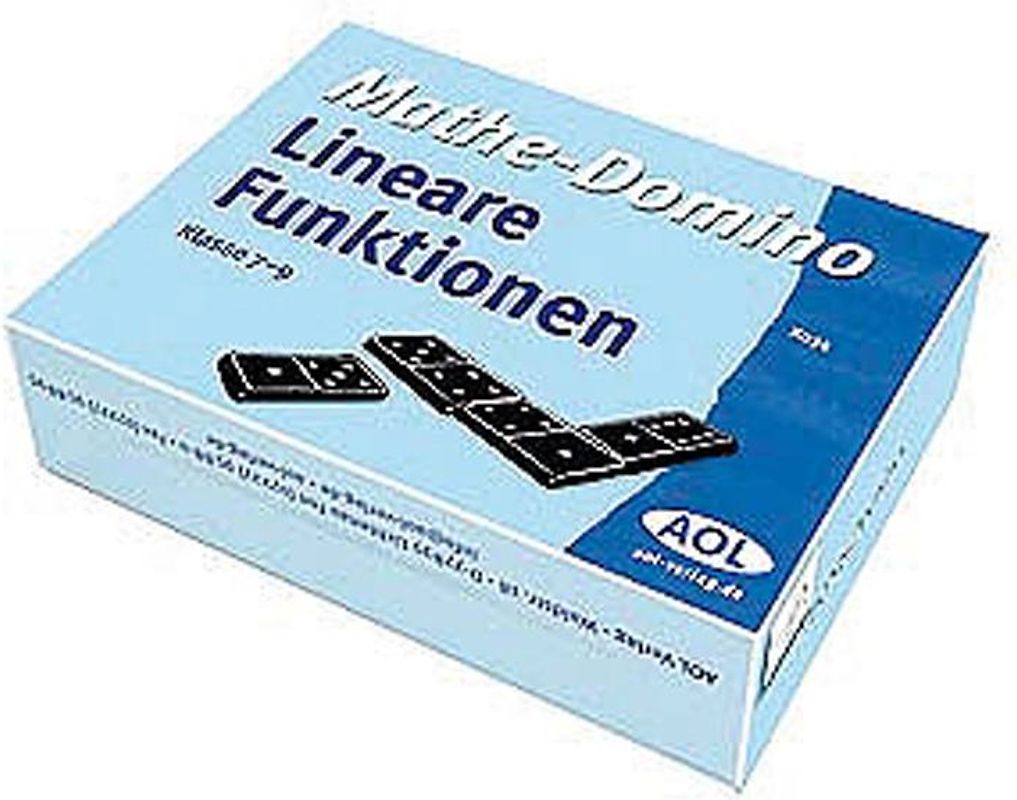 Mathe-Domino: Lineare Funktionen. Funktionsgleichungen und Graphen zuordnen, Steigung und Achsenabschnitte erkennen (7. bis 9. Klasse)