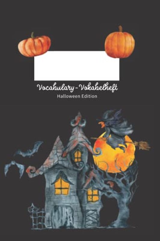 Vocabulary Vokabelheft A5, Halloween Edition: 100 Seiten - 2 Spalten