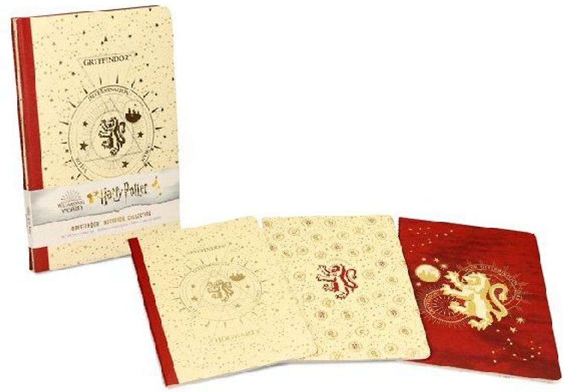Harry Potter Pack de 3 libretas Gryffindor