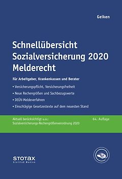 Schnellübersicht Sozialversicherung 2020 Melderecht
