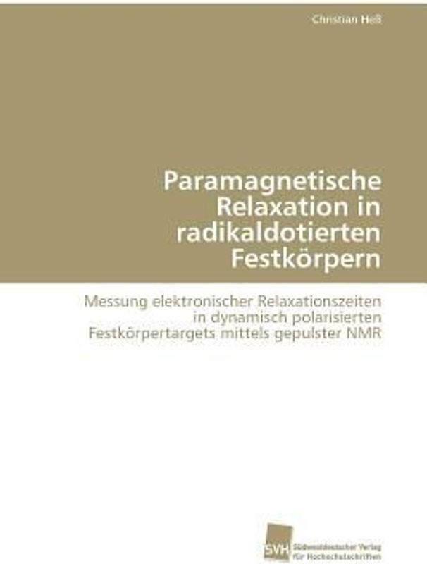 Paramagnetische Relaxation in radikaldotierten Festkörpern