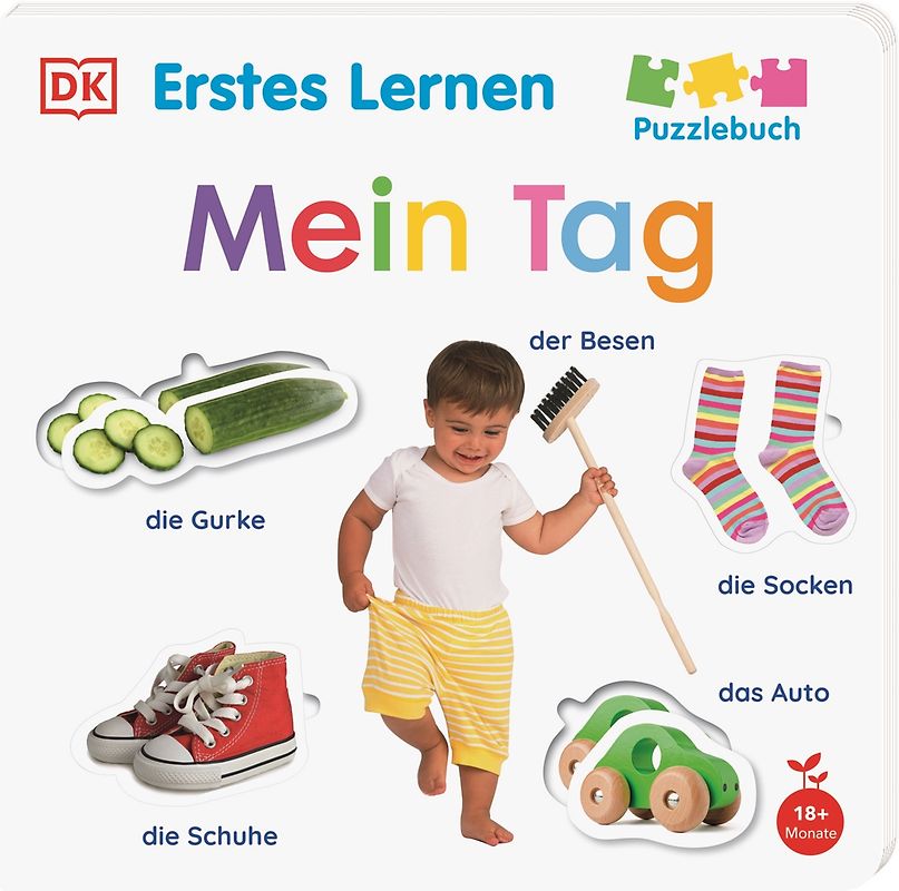 Erstes Lernen Puzzlebuch. Mein Tag