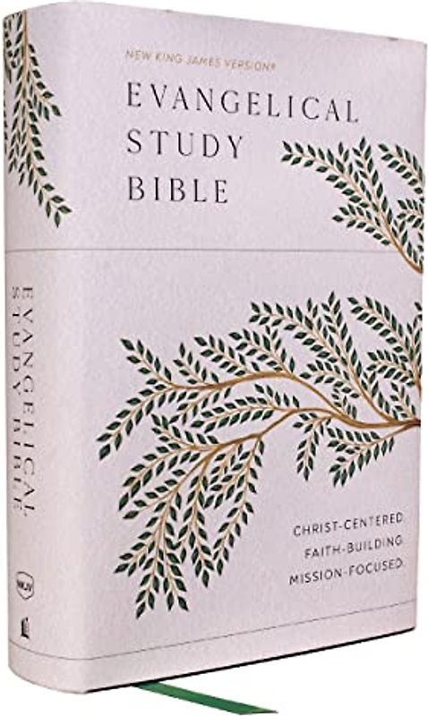 Evangelical Study Bible: Christ-Centered. Faith-Building. Mission-Focused. (Nkjv, Hardcover, Red Letter, Large Comfort Print)