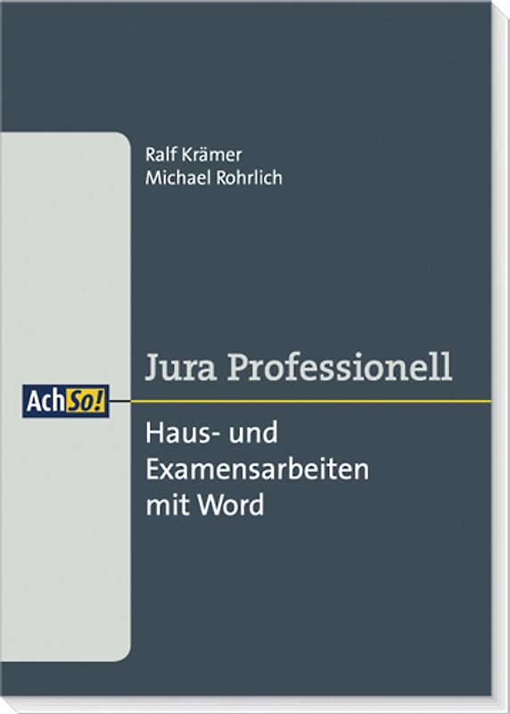 Haus- und Examensarbeiten mit Word