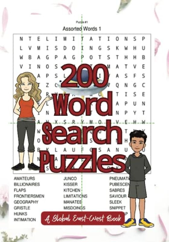 200 Word Search Puzzles: Challenge Yourself with Brain Games. Guidelines and Solutions Provided.