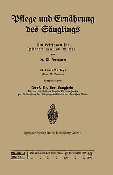 Pflege und Ernährung des Säuglings