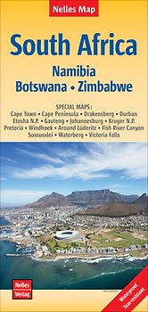 Nelles Map Landkarte South Africa : South Africa, Namibia, Botswana, Zimbabwe | Südafrika | Afrique du Sud | África del Sur