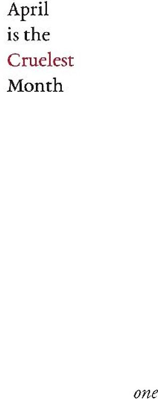 April is the Cruelest Month