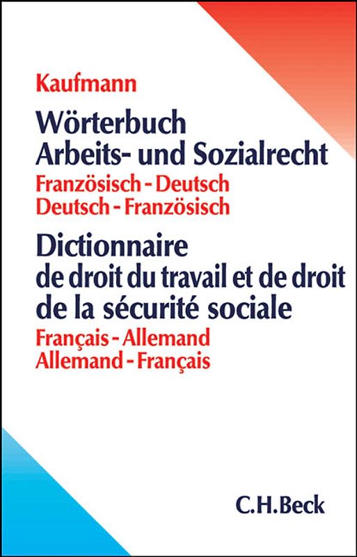 Wörterbuch Arbeits- und Sozialrecht