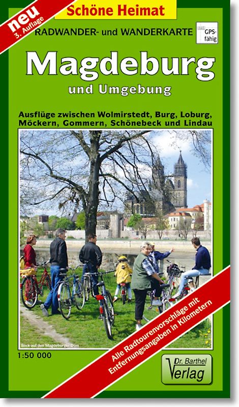 Radwander- und Wanderkarte Magdeburg und Umgebung