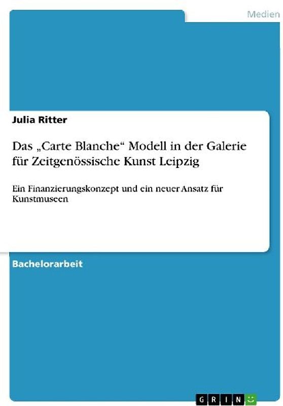 Das "Carte Blanche" Modell in der  Galerie für Zeitgenössische Kunst Leipzig