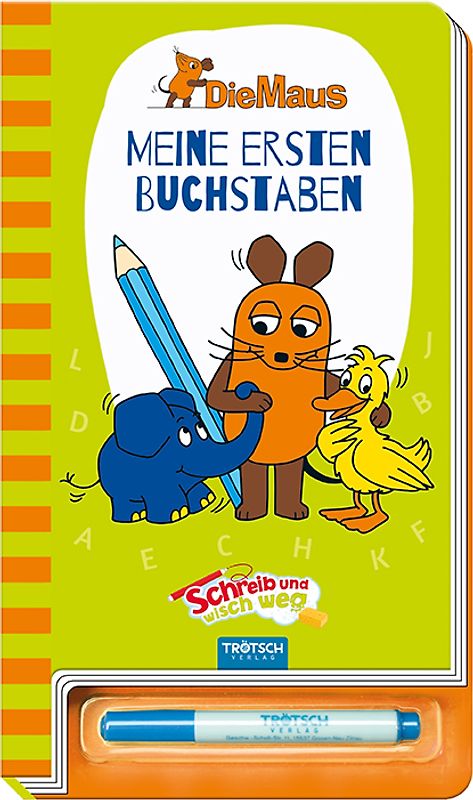 Trötsch Die Maus Schreib und wisch weg Buchstaben