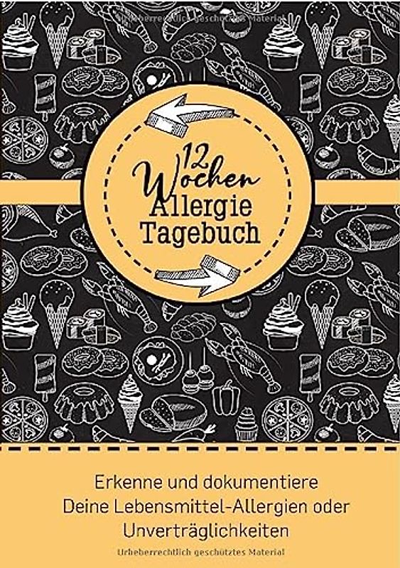 12 Wochen Allergie Tagebuch -Symptom Tagebuch | Ernährungstagebuch