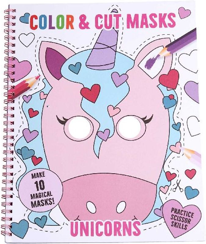 Color & Cut Masks: Unicorns