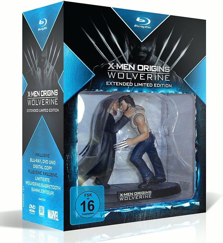 X-Men Origins: Wolverine [Extended Limited Edition inkl. DVD und Figur] Blu-ray Disc