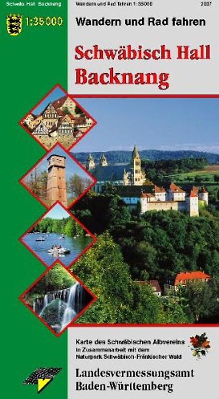 Wanderkarte Schwäbisch Hall Backnang