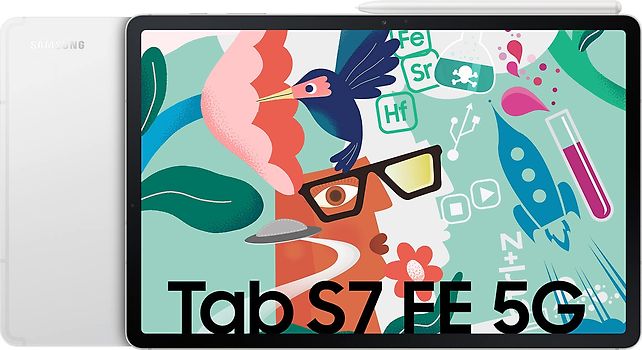 Samsung Galaxy Tab S7 FE 5G 12,4" 64 Go [Wi-Fi + 5G] argent