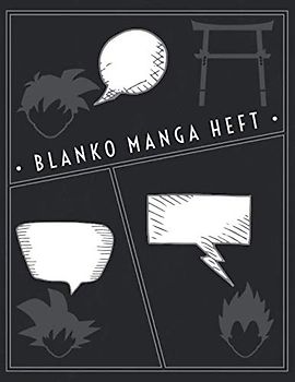 Blanko Manga Heft: Manga Skizzenbuch | Leeres Manga Heft | Manga zeichenbuch | Manga Zeichenpapier | Vielzahl von Manga Raster für Manga Zeichnen | Manga Block | 100 Seiten