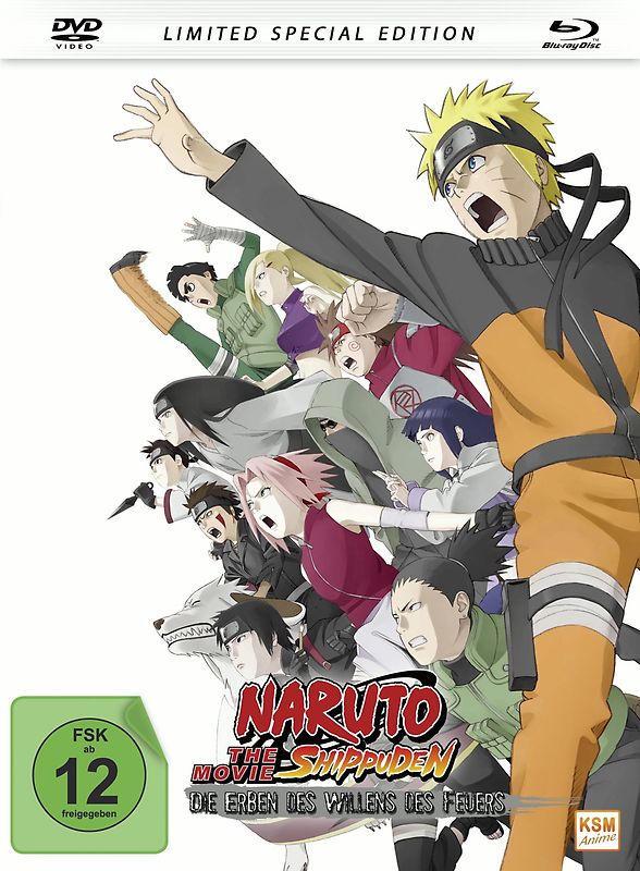 Naruto Shippuden - The Movie 3: Die Erben des Willens des Feuers [Mediabook, + DVD] Blu-ray Disc